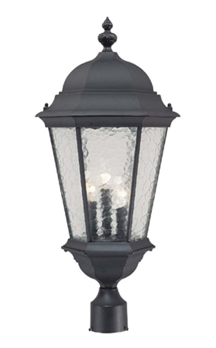 Acclaim Lighting 5527BK Three Light Post Mount, Matte Black