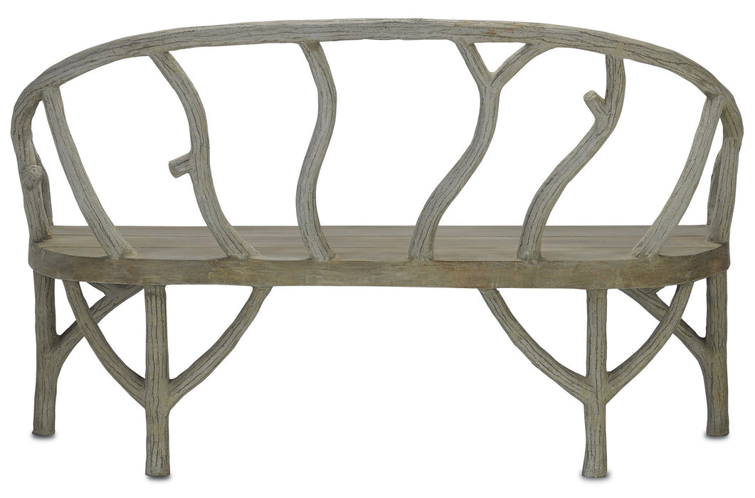 Currey and Company 2700 Bench, Portland/Faux Bois