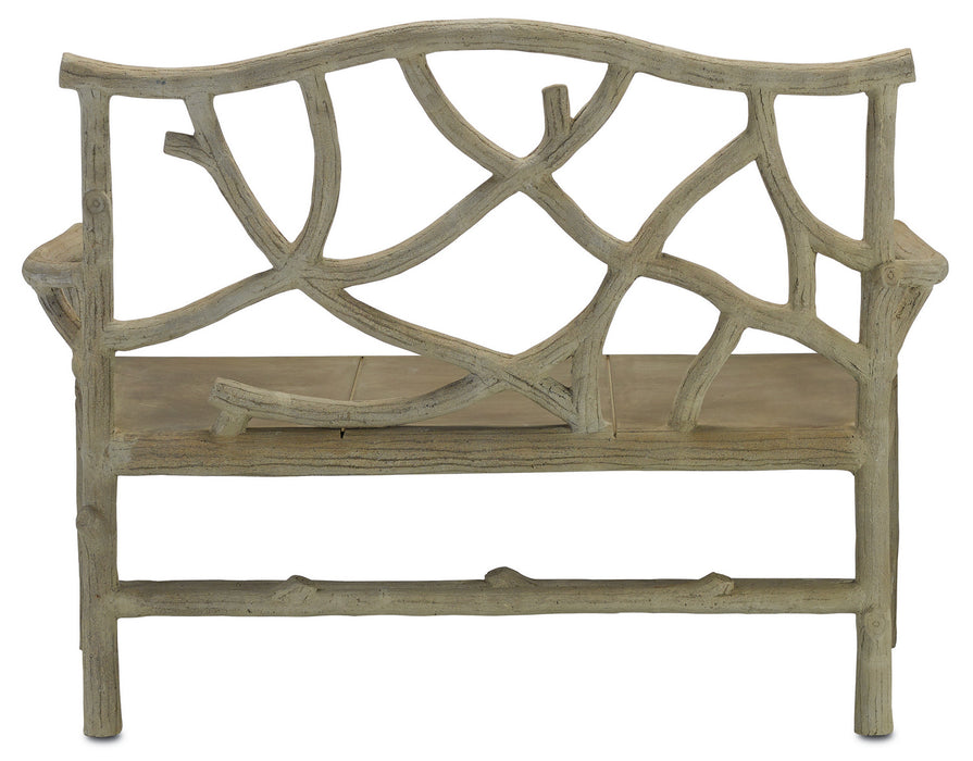 Currey and Company 2705 Bench, Portland/Faux Bois