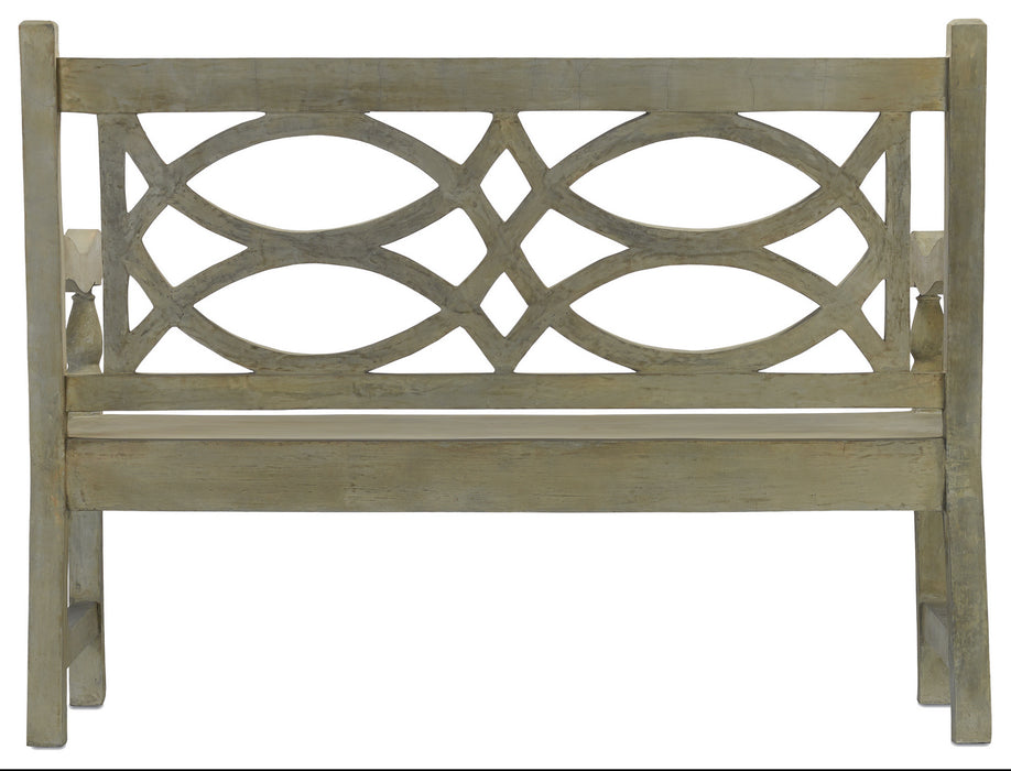 Currey and Company 2724 Bench, Portland/Faux Bois