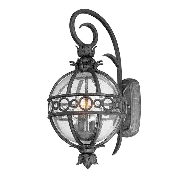 Troy Lighting B5002-FRN Two Light Wall Lantern, French Iron