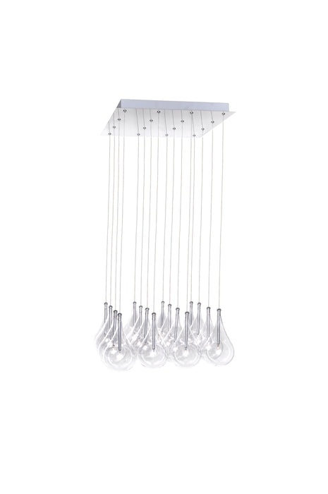 ET2 E20117-18 16 Light Pendant, Polished Chrome