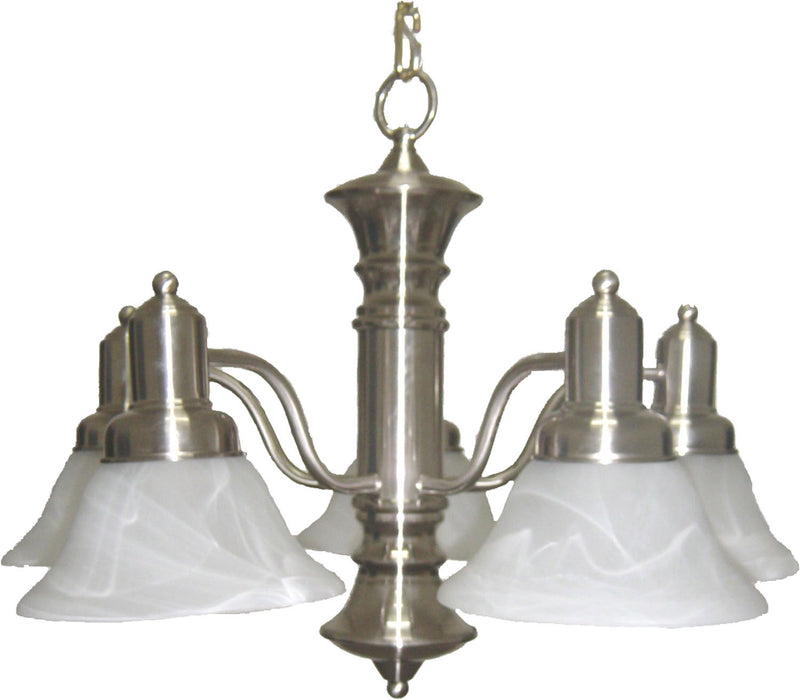 Maxim 20325MRSN Five Light Chandelier, Satin Nickel