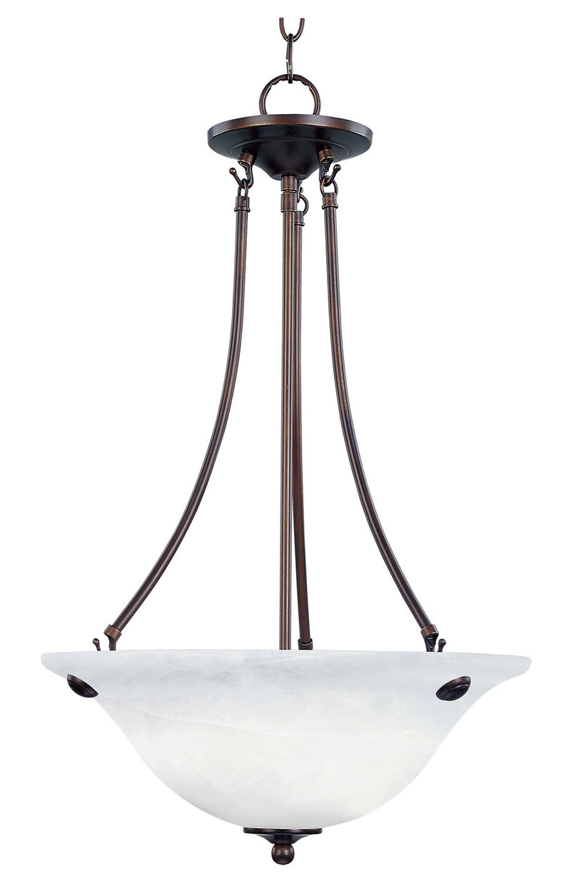 Maxim 2682MROI Three Light Pendant, Oil Rubbed Bronze
