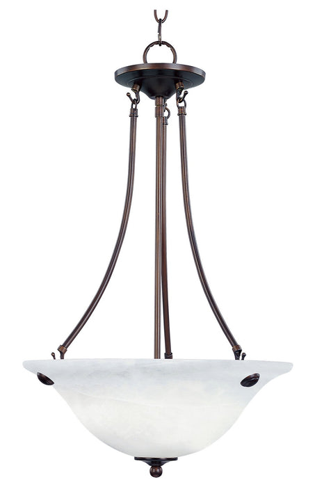 Maxim 2682MROI Three Light Pendant, Oil Rubbed Bronze