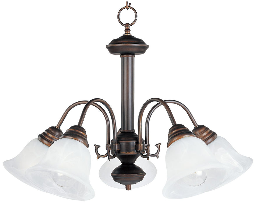 Maxim 2698MROI Five Light Chandelier, Oil Rubbed Bronze