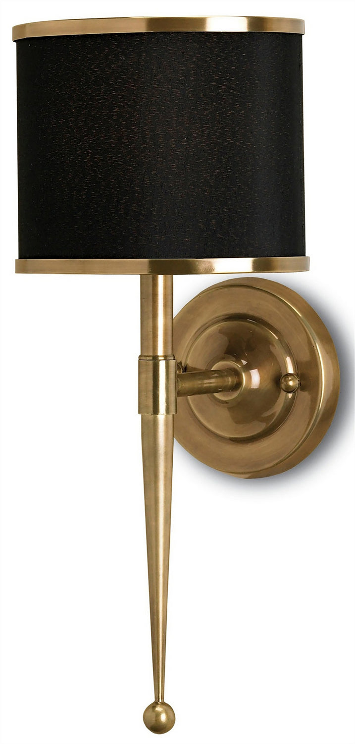 Currey and Company 5021 One Light Wall Sconce, Brass