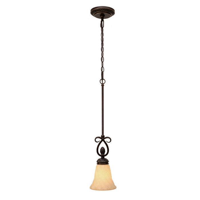 Golden 8106-M1L CDB One Light Mini Pendant, Cordoban Bronze