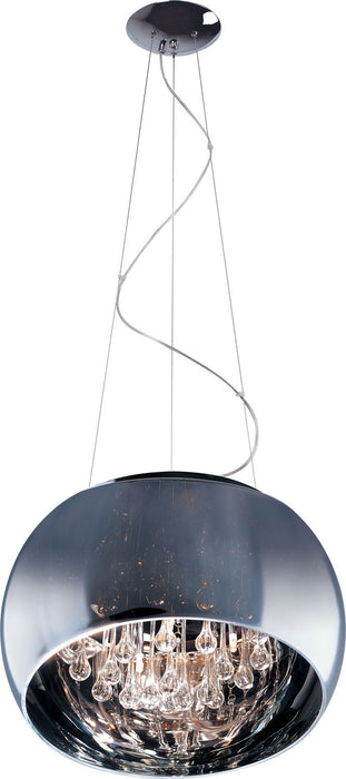 ET2 E21206-10PC Six Light Pendant, Polished Chrome