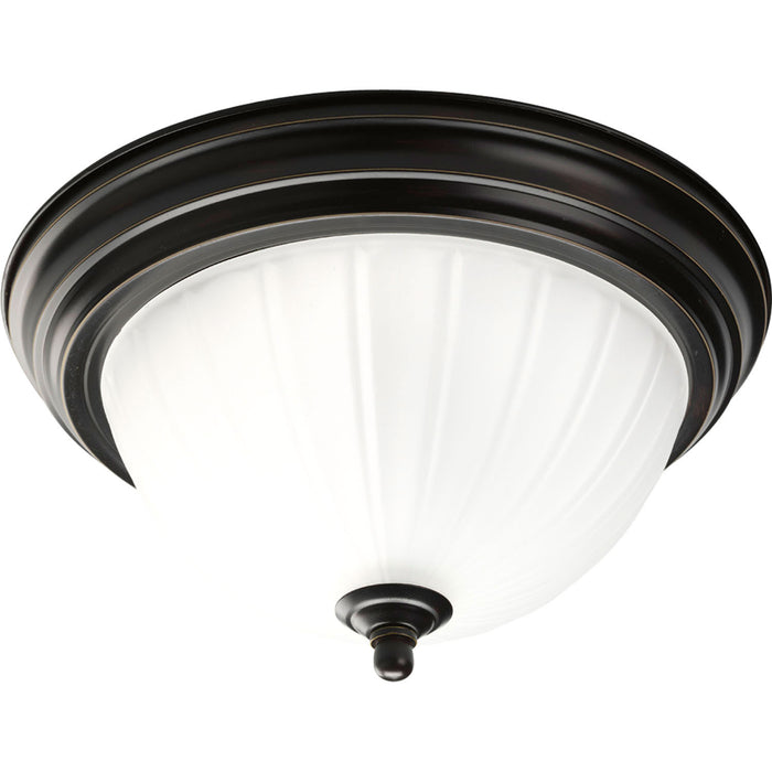 Progress Lighting P3816-20 One Light Flush Mount, Antique Bronze