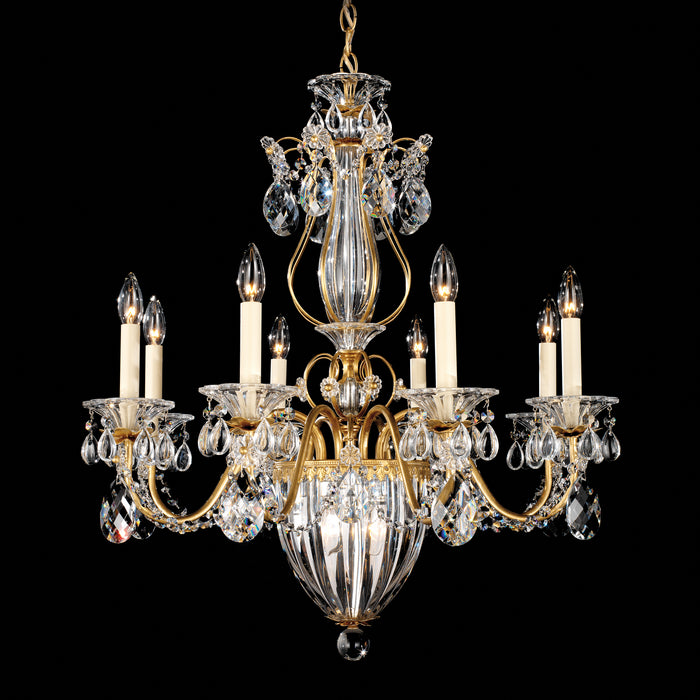 Schonbek 1248-22 11 Light Chandelier, Heirloom Gold