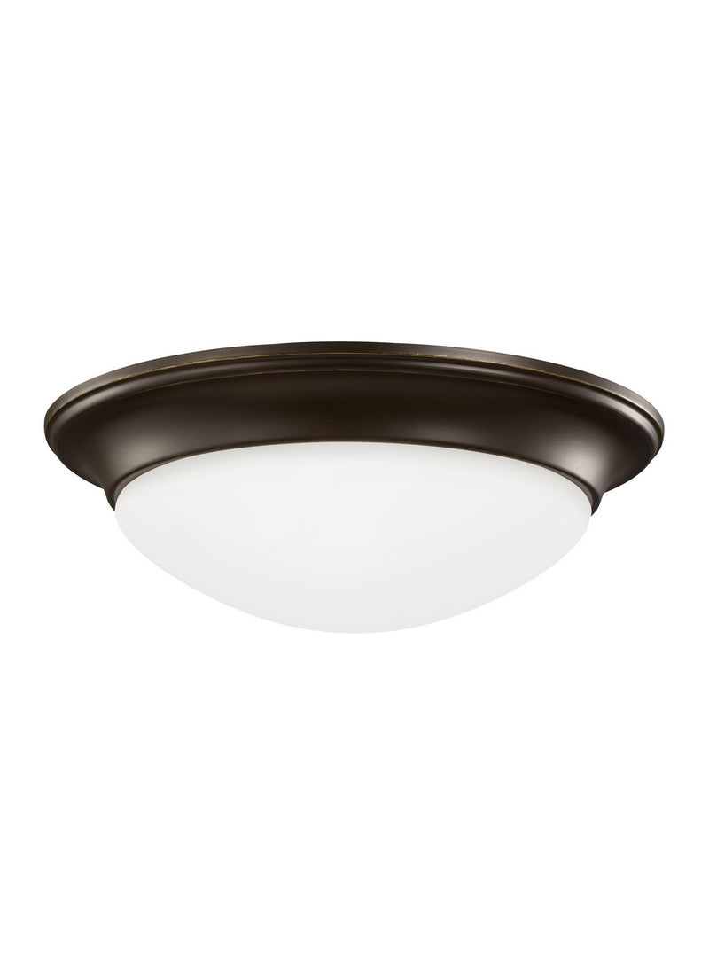 Generation Lighting 75435-710 Two Light Flush Mount, Bronze