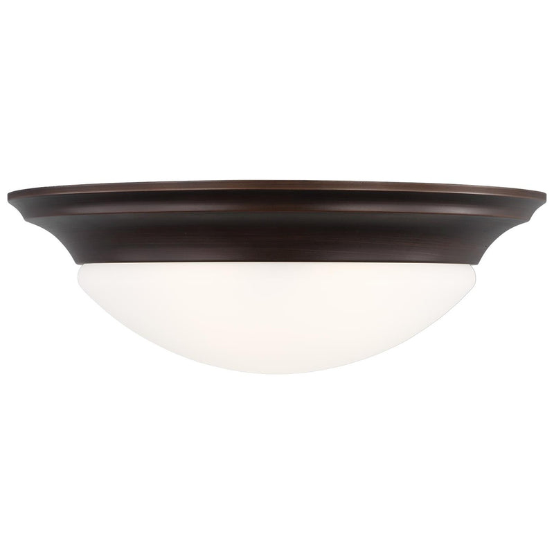 Generation Lighting 75436-710 Three Light Flush Mount, Bronze