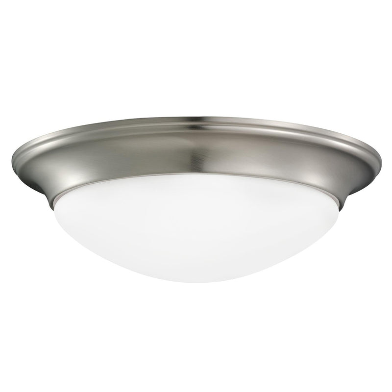 Generation Lighting 75436-962 Three Light Flush Mount, Brushed Nickel