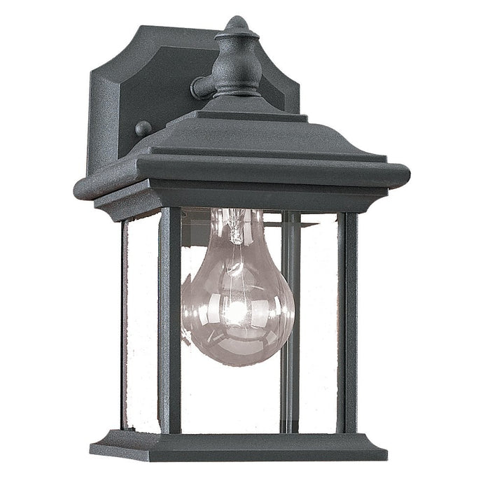 Generation Lighting 85200-12 One Light Outdoor Wall Lantern, Black