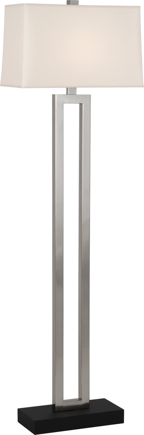 Robert Abbey 108X One Light Floor Lamp, Antique Silver