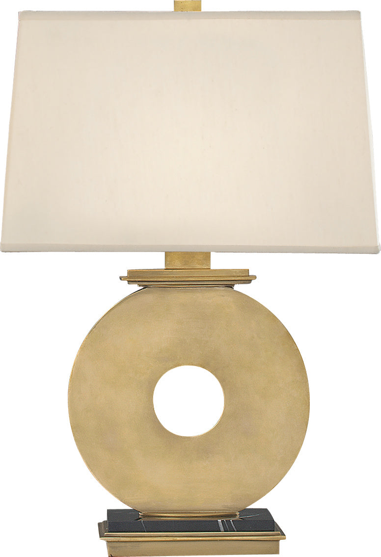 Robert Abbey 125 One Light Table Lamp, Natural Brass