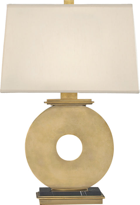 Robert Abbey 125 One Light Table Lamp, Natural Brass
