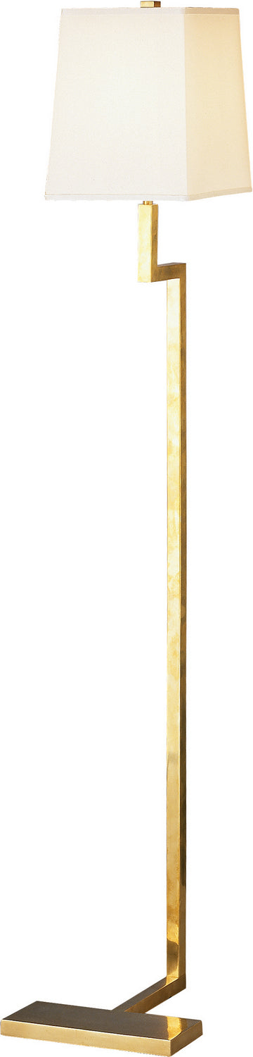 Robert Abbey 149 One Light Floor Lamp, Natural Brass