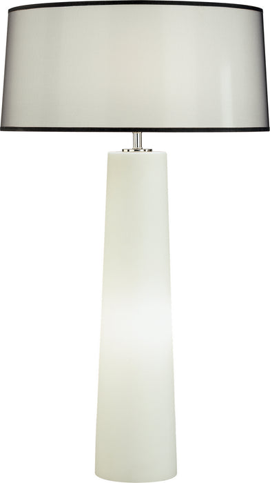 Robert Abbey 1578B Two Light Table Lamp, Frosted White Cased Glass w/Night Light