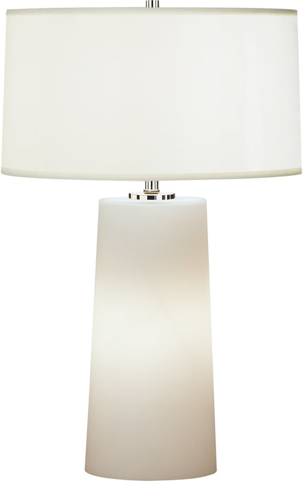 Robert Abbey 1580W Two Light Accent Lamp, Frosted White Cased Glass w/Night Light