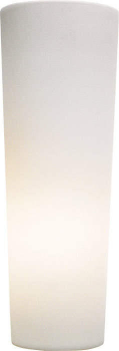 Robert Abbey 1591 One Light Table Lamp, Frosted White Cased Glass