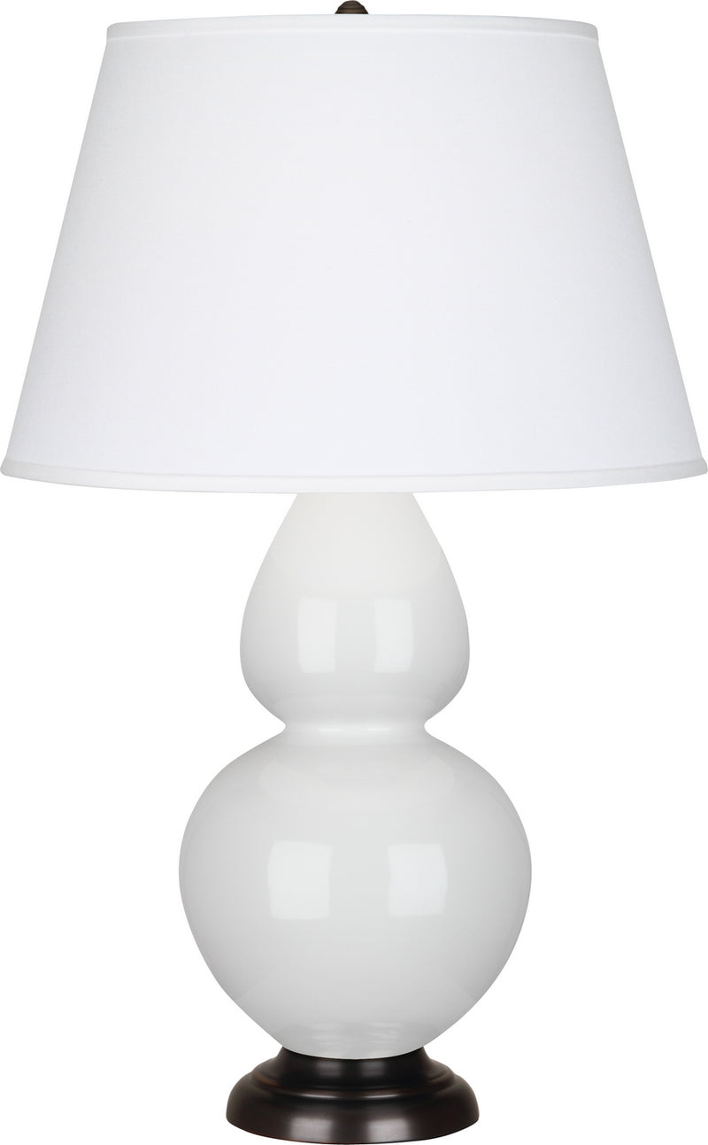 Robert Abbey 1640X One Light Table Lamp, Lily Glazed Ceramic w/Deep Patina Bronzeed