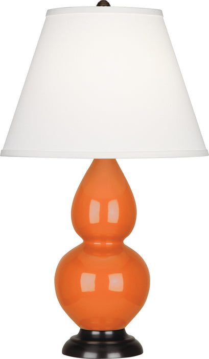 Robert Abbey 1655X One Light Accent Lamp, Pumpkin Glazed Ceramic w/Deep Patina Bronzeed