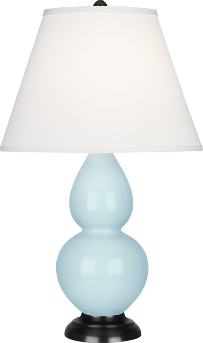 Robert Abbey 1656X One Light Accent Lamp, Baby Blue Glazed Ceramic w/Deep Patina Bronzeed