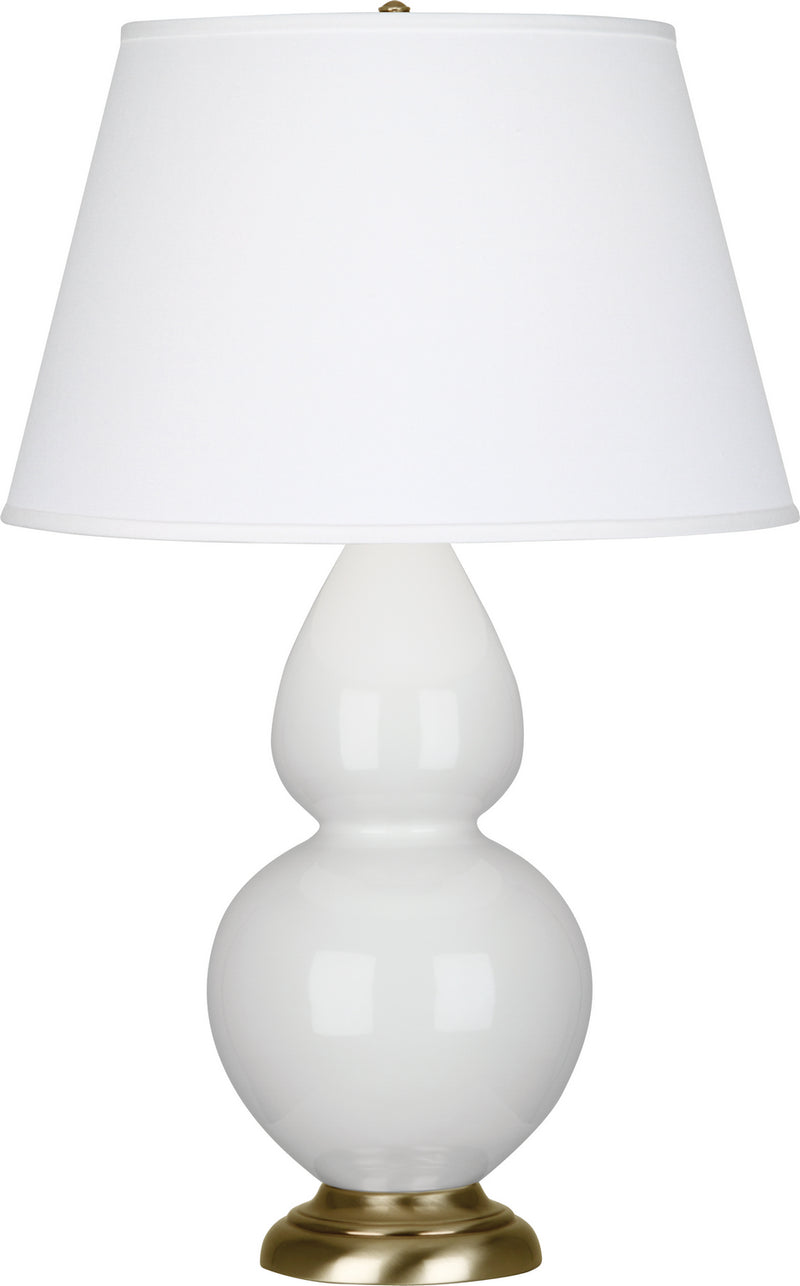 Robert Abbey 1660X One Light Table Lamp, Lily Glazed Ceramic w/Antique Natural Brassed