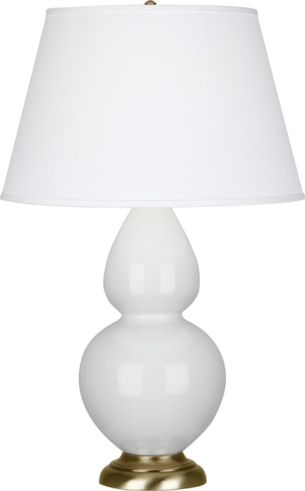 Robert Abbey 1660X One Light Table Lamp, Lily Glazed Ceramic w/Antique Natural Brassed