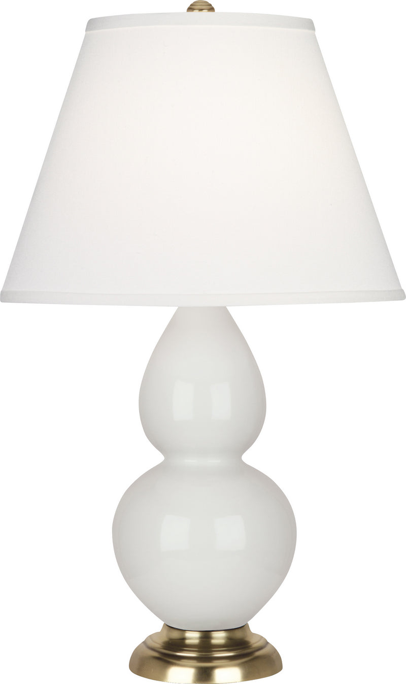Robert Abbey 1680X One Light Accent Lamp, Lily Glazed Ceramic w/Antique Natural Brassed