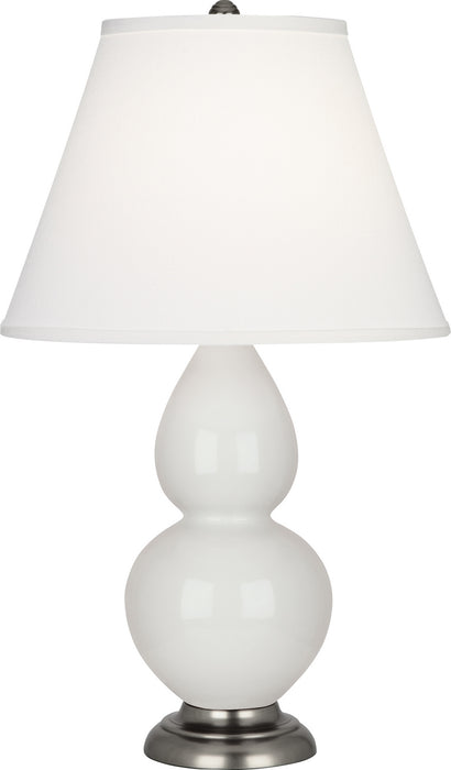 Robert Abbey 1690X One Light Accent Lamp, Lily Glazed Ceramic w/Antique Silvered