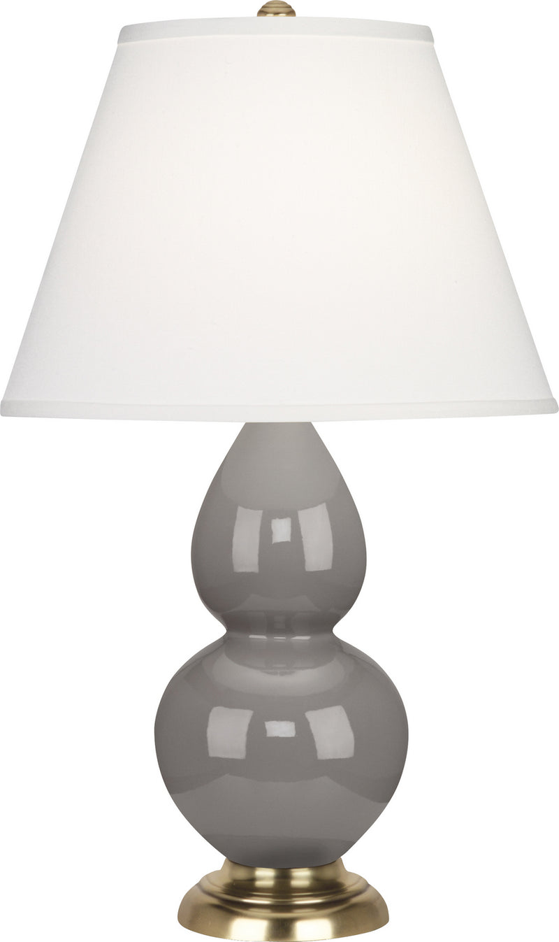 Robert Abbey 1768X One Light Accent Lamp, Smokey Taupe Glazed Ceramic