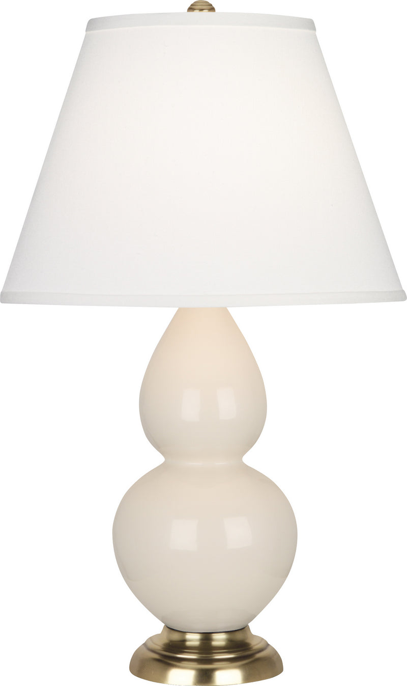 Robert Abbey 1774X One Light Accent Lamp, Bone Glazed Ceramic w/Antique Natural Brassed
