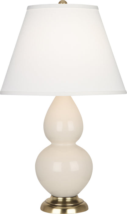 Robert Abbey 1774X One Light Accent Lamp, Bone Glazed Ceramic w/Antique Natural Brassed