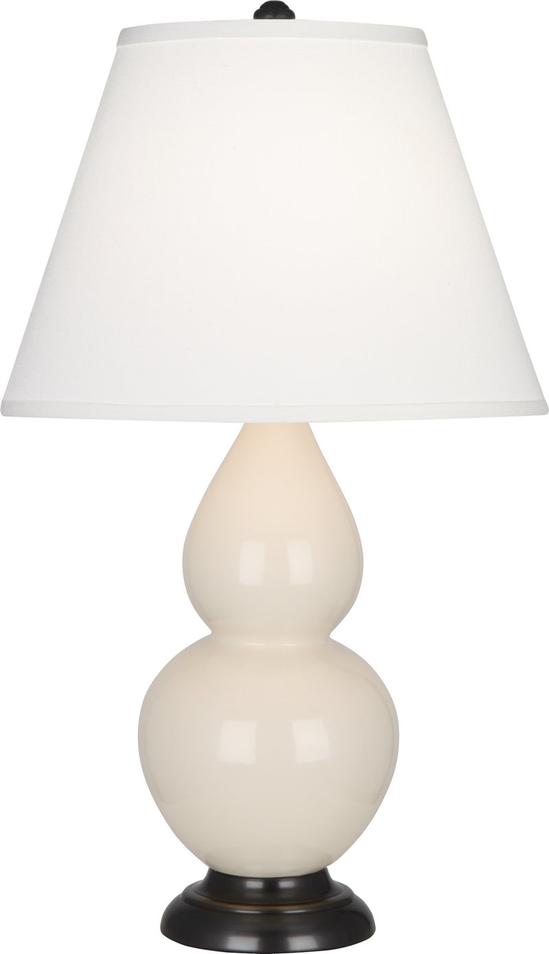 Robert Abbey 1775X One Light Accent Lamp, Bone Glazed Ceramic w/Deep Patina Bronzeed