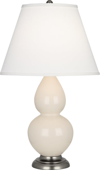 Robert Abbey 1776X One Light Accent Lamp, Bone Glazed Ceramic w/Antique Silvered