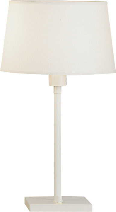 Robert Abbey 1802 One Light Table Lamp, Stardust White Powder Coat over Steel
