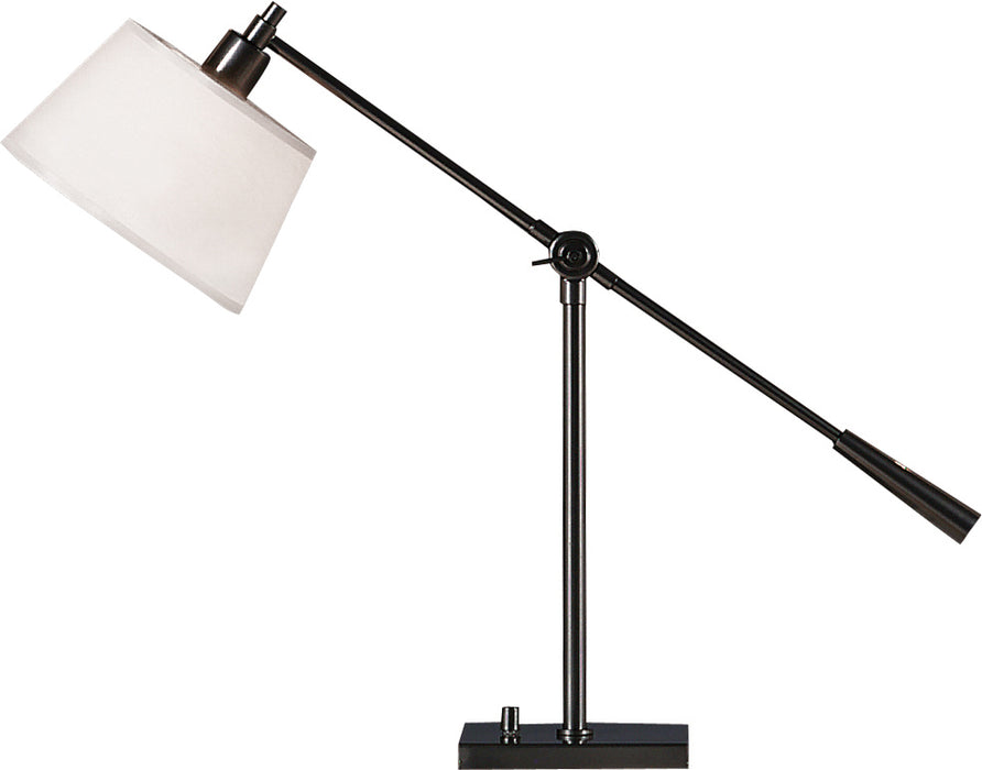 Robert Abbey 1823 One Light Table Lamp, Gunmetal Powder Coat over Steel