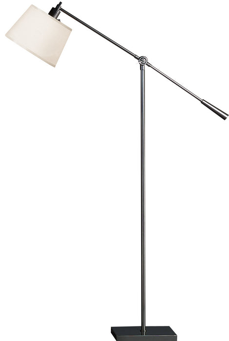 Robert Abbey 1824 One Light Floor Lamp, Gunmetal Powder Coat over Steel