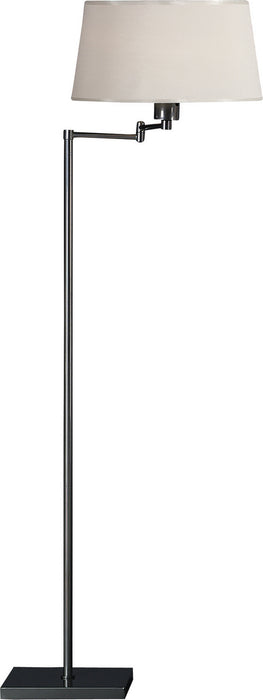 Robert Abbey 1825 One Light Floor Lamp, Gunmetal Powder Coat over Steel