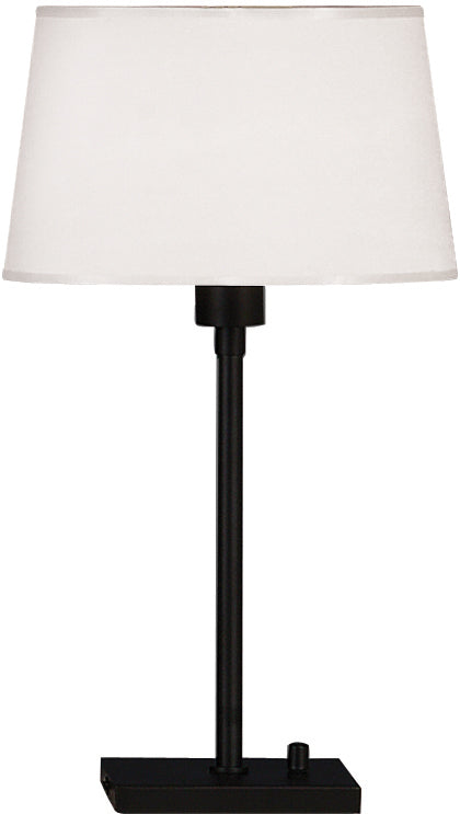 Robert Abbey 1832 One Light Table Lamp, Matte Black Powder Coat over Steel