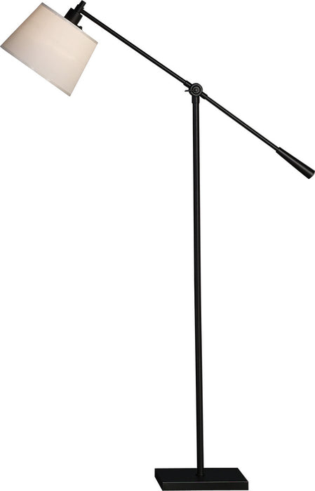 Robert Abbey 1834 One Light Floor Lamp, Matte Black Powder Coat over Steel