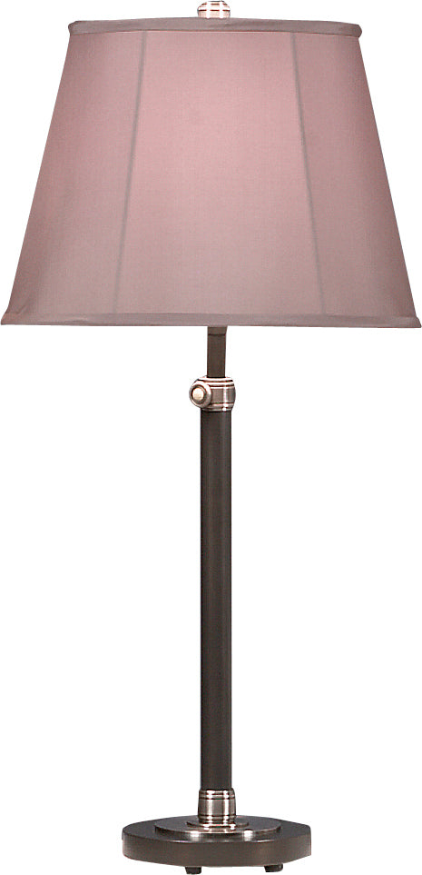 Robert Abbey 1841 One Light Table Lamp, Lead Bronze w/Ebonized Nickel