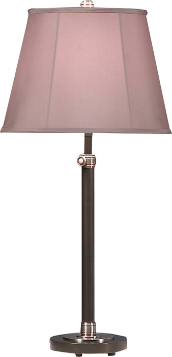 Robert Abbey 1841 One Light Table Lamp, Lead Bronze w/Ebonized Nickel