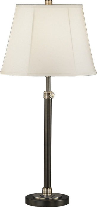 Robert Abbey 1841W One Light Table Lamp, Lead Bronze w/Ebonized Nickel