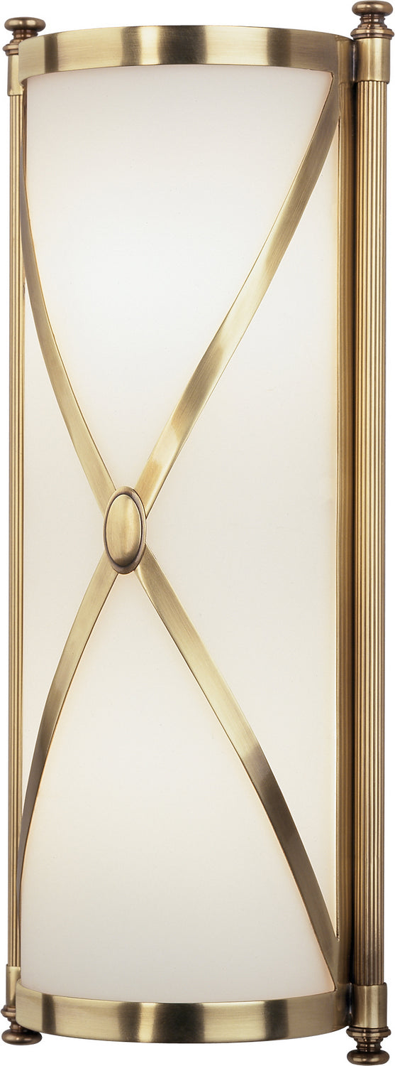 Robert Abbey 1986 Two Light Wall Sconce, Antique Brass