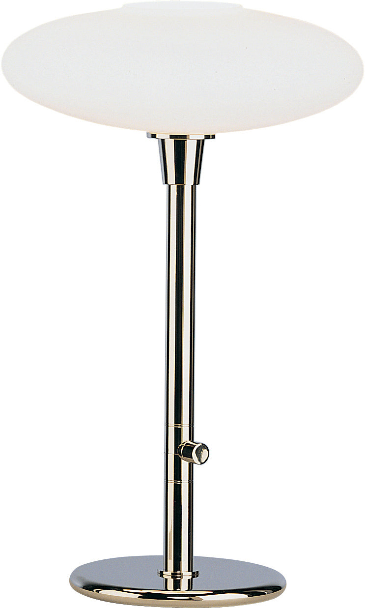 Robert Abbey 2044 One Light Table Lamp, Polished Nickel