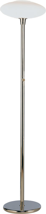 Robert Abbey 2045 One Light Torchiere, Polished Nickel